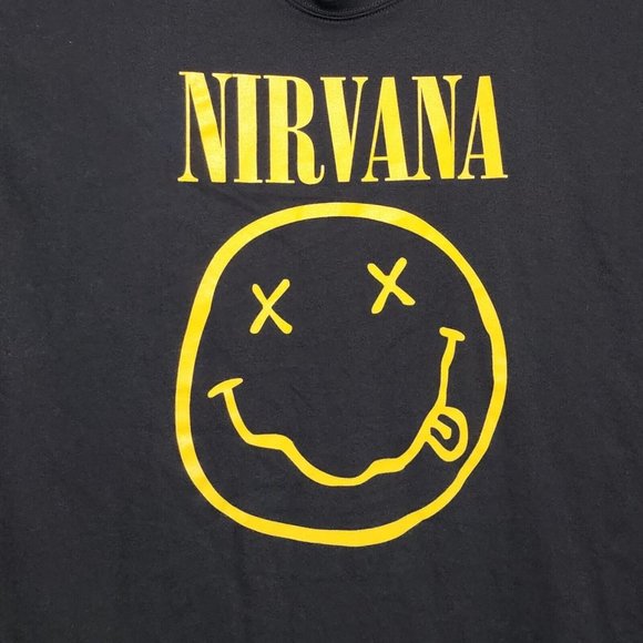 NIRVANA T-Shirt Smiley Face Logo Graphics - 2XL NWT - Picture 3 of 3